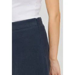 Mazine - Women's Linen Midi Skirt - Rock