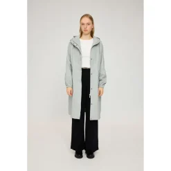 Mazine - Women's Oversized Rain Coat Recycled Fabric - Mantel