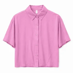 Mazine - Women's Short Sleeve Viscose Shirt - Bluse