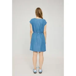 Mazine - Women's Sleeveless Denim Dress - Kleid