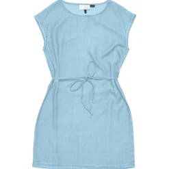 Mazine - Women's Sleeveless Denim Dress - Kleid