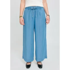 Mazine - Women's Wide Leg Tencel Elastic - Freizeithose