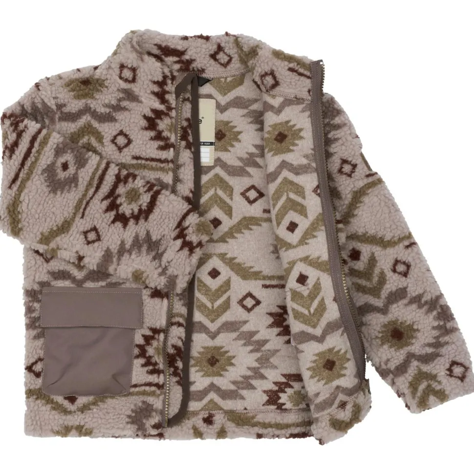 Mikk-Line - Kid's Teddy Mix Jacket AOP - Fleecejacke