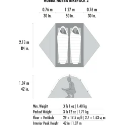 MSR - Hubba Hubba Bikepack 2 - 2-Personen Zelt