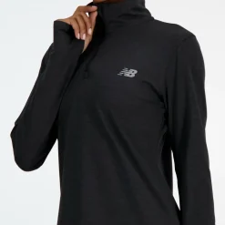 New Balance - Women's Sport Essentials Space Dye Quarter Zip - Laufshirt