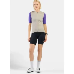 Odlo - Women's Essential Heritage Print Shirt S/S FZ - Radtrikot