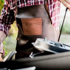 Petromax - Büffelleder-Schürze mit gekreuztem Rückenband - Schürze