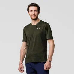 Salewa - Eagle Minilogo Alpine Merino T-Shirt - Merinoshirt