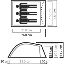 Salewa - Litetrek III Tent - 3-Personen Zelt