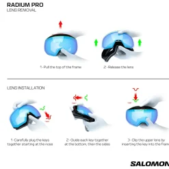 Salomon - Radium Pro Sigma Cat 3 VLT 11% + Cat 1 VLT 52% - Skibrille