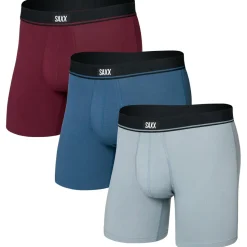 Saxx - Essential Cotton Boxer Brief Fly 3-Pack - Alltagsunterwäsche