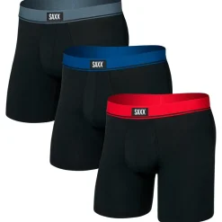 Saxx - Essential Cotton Boxer Brief Fly 3-Pack - Alltagsunterwäsche