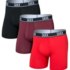 Saxx - Essential Performance Mesh Boxer Brief Fly 3-Pack - Alltagsunterwäsche
