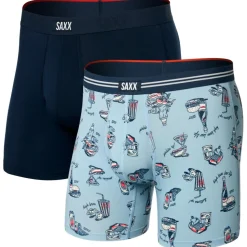 Saxx - Vibe Xtra Boxer Brief Fly 2-Pack - Kunstfaserunterwäsche