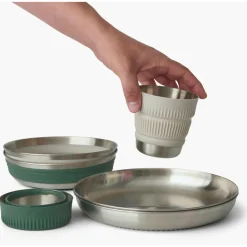 Sea to Summit - Detour Stainless Steel Collapsible Dinnerware Set - Geschirr-Set