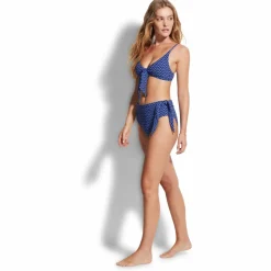 Seafolly - Women's Cleo Twist Tie Front Bralette - Bikini-Top