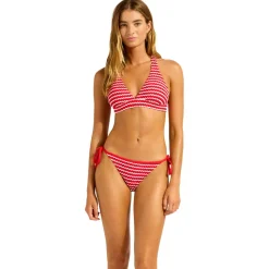 Seafolly - Women's Mesh Effect Multi Fit Longline Tri - Bikini-Top