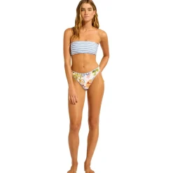 Seafolly - Women's Riviera Coast Reversible Tube Top - Bikini-Top