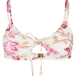 Seafolly - Women's Silkroad Drawstring Keyhole Bralette - Bikini-Top