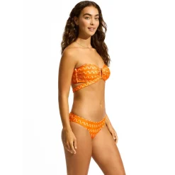 Seafolly - Women's Soundwave U Wire Bandeau Bra - Bikini-Top