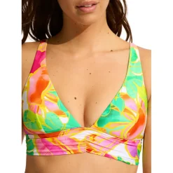 Seafolly - Women's Wonderland Longline Tri - Bikini-Top