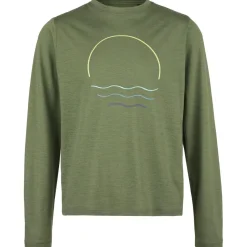 Stoic - Kid's Merino155 LaholmSt. Print L/S - Merinoshirt
