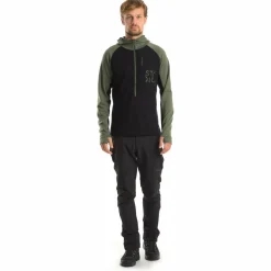 Stoic - Merino260 StadjanSt. 3/4 Zip w. Hood - Merinohoodie
