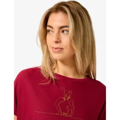 super.natural - Women's Cat Yoga Loose Tee - Merinoshirt