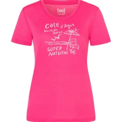 super.natural - Women's Cote D'Azur Tee - Merinoshirt