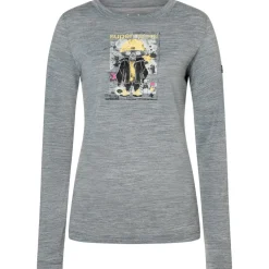 super.natural - Women's Crazy Mouse L/S - Merinoshirt
