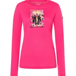 super.natural - Women's Crazy Mouse L/S - Merinoshirt