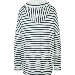 super.natural - Women's Feel Good Stripe Hibiskus Bio Hoodie - Hoodie