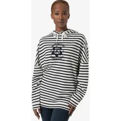 super.natural - Women's Feel Good Stripe Hibiskus Bio Hoodie - Hoodie