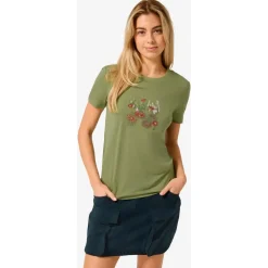 super.natural - Women's Flower Field Bio Jersey Tee - Merinoshirt
