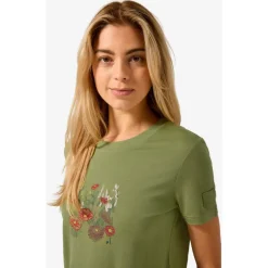 super.natural - Women's Flower Field Bio Jersey Tee - Merinoshirt