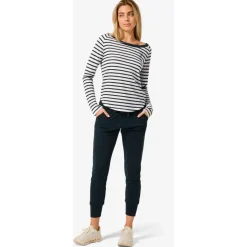 super.natural - Women's Sea Horse Stripe Bio Crew - Merinolongsleeve