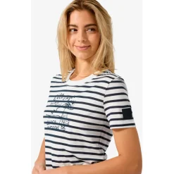 super.natural - Women's Stripe Cote D'Azur Bio Jersey Tee - Merinoshirt
