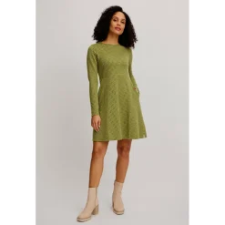 Tranquillo - Women's Gestricktes Swing-Kleid im Retro-Look - Kleid