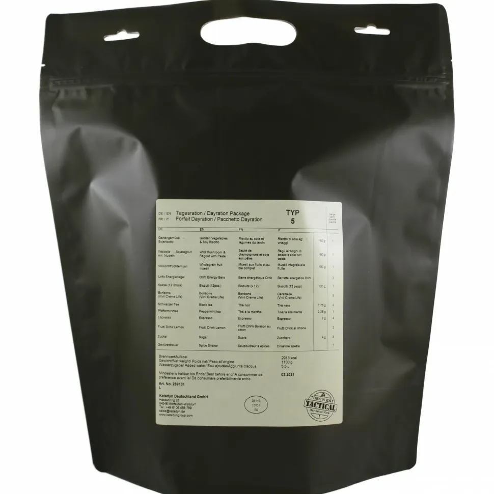 Trek'n Eat - Day Ration Pack Typ 5 Vegetarisch Tactical