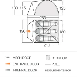 Vango - Tay 300 - 3-Personen Zelt