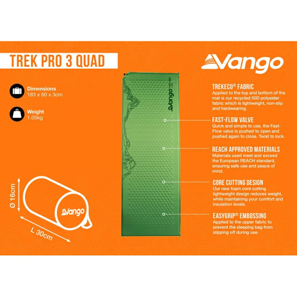 Vango - Trek Pro 3 Quad - Isomatte