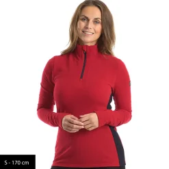 We Norwegians - Women's Tryvann Colblock Zipup - Merinounterwäsche