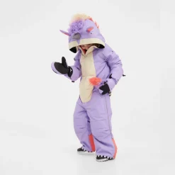 WeeDo - Kid's Unido Lila Einhorn Schneeanzug - Overall